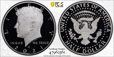 2021-S 50C Silver PR69DCAM