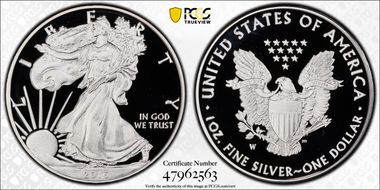 2016-W $1 Silver Eagle 30th Anniversary Lettered Edge PR70DCAM
