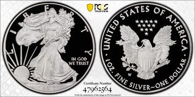 2016-W $1 Silver Eagle 30th Anniversary Lettered Edge PR70DCAM
