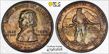 1925 50C Fort Vancouver MS67