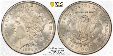 1884-O $1 MS67