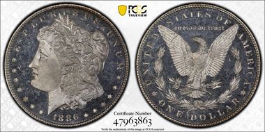 1886 $1 MS66+ DMPL