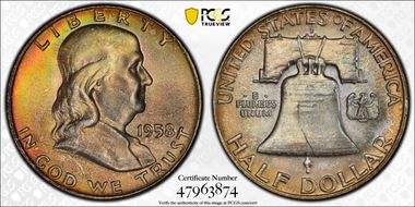 1958-D 50C MS67+ FBL