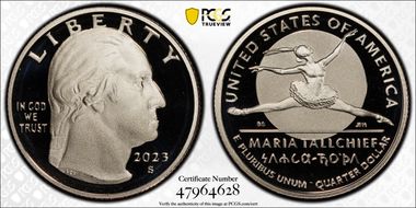 2023-S 25C Maria Tallchief First Strike PR69DCAM
