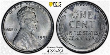 1943 1C MS68