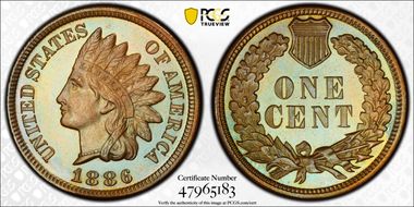 1886 1C Type 2 PR67BN