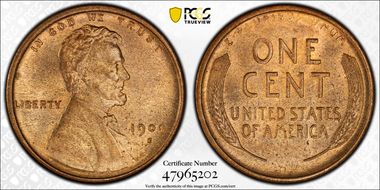 1909-S 1C Lincoln MS65RB