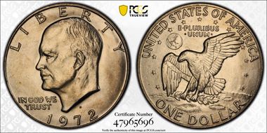 1972-D $1 MS66