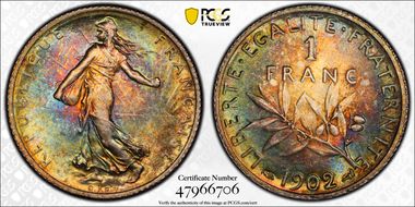 1902 1 Fr Gad-467 F-217 MS65