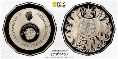 2016 50C 50 Yrs Decimal Currency PR70DCAM