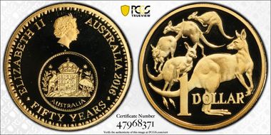 2016 $1 50 Yrs Decimal Currency PR69DCAM