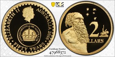 2016 $2 50 Yrs Decimal Currency PR70DCAM