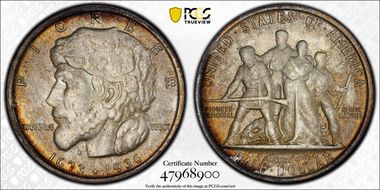 1936 50C Elgin MS67+