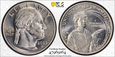 2022-D 25C Dr. Sally Ride AU58