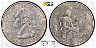 2003-D 25C Alabama AU53