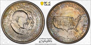 1952-D 50C Washington-Carver MS67