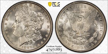 1887 $1 MS67