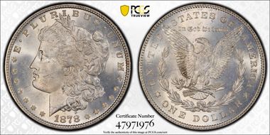 1878 7/8TF $1 Weak MS64