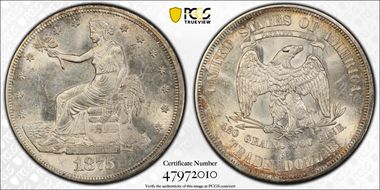 1875-S T$1 MS62