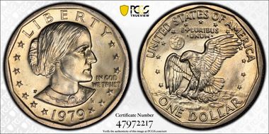 1979-P SBA$1 Wide Rim MS65