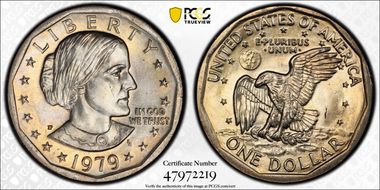 1979-P SBA$1 Wide Rim MS65