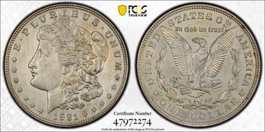 1921 $1 Morgan N1