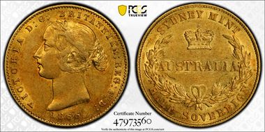 1866-SY 1/2 Sov AU55