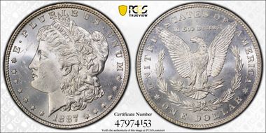 1887 $1 MS64