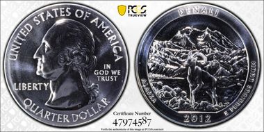 2012 25C Denali NP 5 oz Silver MS69DMPL