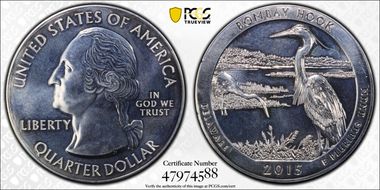 2015 25C Bombay Hook NP 5 oz Silver N1
