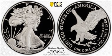 2022-S $1 Silver Eagle PR69DCAM