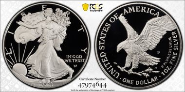 2021-S $1 Silver Eagle - Type 2 PR70DCAM