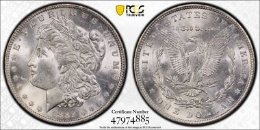 1889 $1 VAM 22, Bar Wing MS64