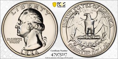 1936 25C PR65