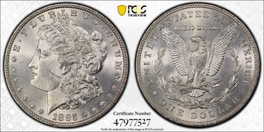 1885 $1 MS63