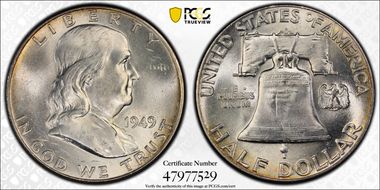 1949 50C MS63FBL