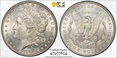 1886 $1 MS61
