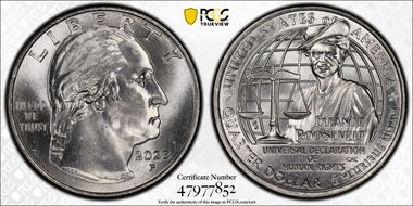 2023-P 25C Eleanor Roosevelt MS66