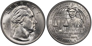 2023-P 25C Eleanor Roosevelt MS64+