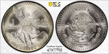 1988-Mo Onza Libertad Ag MS67