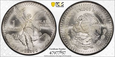 1988-Mo Onza Libertad Ag MS67