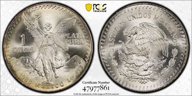 1988-Mo Onza Libertad Ag MS67