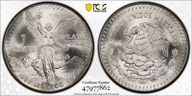 1988-Mo Onza Libertad Ag MS67