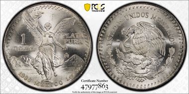 1988-Mo Onza Libertad Ag MS66