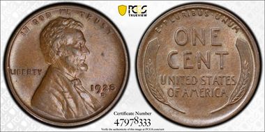 1928-D 1C AU58+ BN