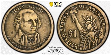 2007-P $1 John Adams Position B F15