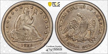 1839 25C No Drapery VF35