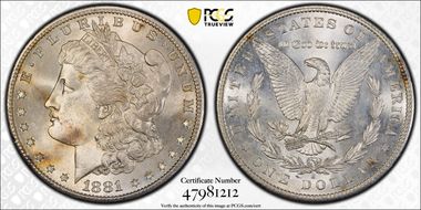 1881-S $1 MS65
