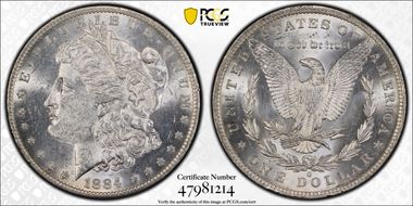 1884-O $1 MS62