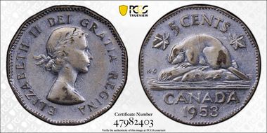 1953 5C No Strap, Far Leaf N1